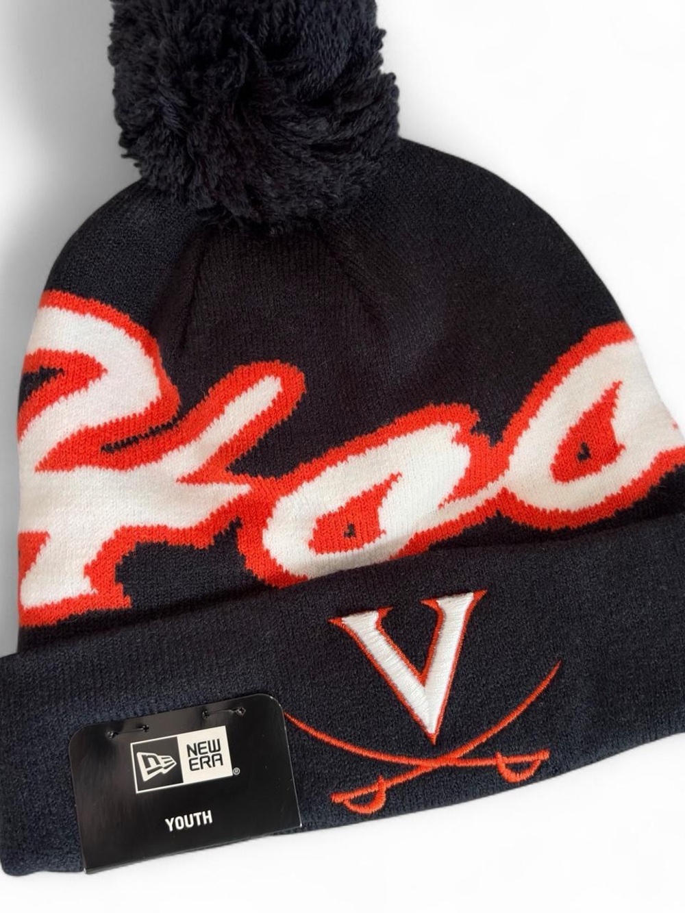 New Era Kids Virginia Cavaliers Pom Beanie